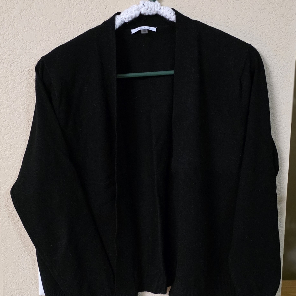 Milano Black Knit Cardigan